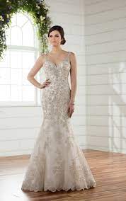 Wedding Dresses Pearl Beaded Vintage Wedding Gown Essense Of Australia Wedding Gowns Vintage Mermaid Wedding Dress Plus Size Wedding Gowns