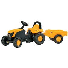 Comment choisir un tracteur à imprimer ? Tracteur Jcb Avec Remorque Serie Rolly Kid Tail Cdiscount Jeux Jouets