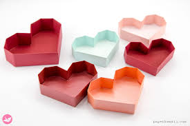 Paper Heart Box Tutorial Paper Kawaii Heart Box Paper Hearts Paper Heart