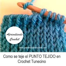 ► punto tejido a crochet trenzas. Aprendemos A Tejer El Punto Tejido En Crochet Tunecino Video Tutorial
