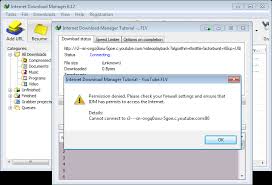 When I Try To Download Any File With Idm It Just Tries To Connect To The Internet And Cannot Start Downloading Or Shows Some Message That Connection Is Refused What Can Be