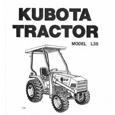 Workhorse tractor coloring page for kids. Kubota L35 Operators Manual