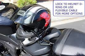 Burning Candle Creations Helmet Combination Carabiner Lock Cable Helmet Motorcycle Helmet Lock Cool Motorcycle Helmets