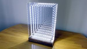 In This Video I Make An Infinity Illusion Mirror In A Modern Style Which Also Can Also Be Used As A Infinity Mirror Table Led Infinity Mirror Mirror Table Lamp