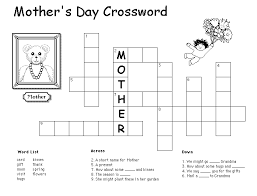 Mothers Day Crossword Puzzles For Kids Kids Crossword Puzzles Word Puzzles For Kids Crossword Puzzles