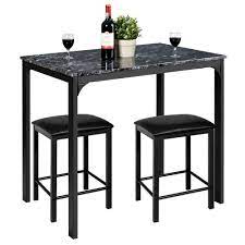 Not to mention, the buffet and the pub table have. Buy 3 Piece Counter Height Dining Set Faux Marble Table 2 Chairs Kitchen Bar Online In Thailand 631287758
