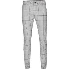 Black And Grey Dress Clothes Topman Grey Check Stretch Skinny Trousers 45 Liked On Polyvore Featuring Men S Fashion Men S Cl Skinny Trousers Mens Polyester Pants Grey Dress Pants Men