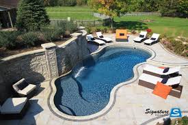 Calypso Model Pool Built By Signature Pools In Campton Hills Illinois Trilogy Pools Swimming Pool Builder Freeform Pools