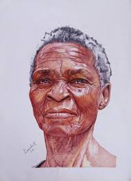 Original Fine Art Ballpoint Pen Drawings From Nigeria For Sale