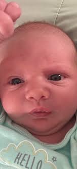 Like all new grandfathers, I can't stop looking at pictures of my grandson.  I'm not sure which is my favorite of these three … but I'm leaning toward  either the one where