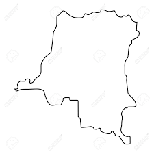 Map Of Democratic Republic Of The Congo Outline Silhouette Royalty Free Cliparts Vectors And Stock Illustration Image 126664928
