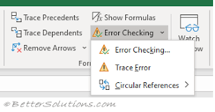 Excel Formulas Error Checking