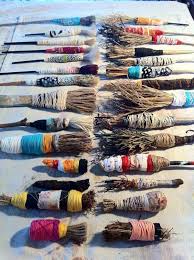 Mark Making Tools From Nature Art Brushes Art Materials Art