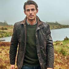 Carrickfergus Waxed Cotton Jacket By Dubarry Of Ireland In 2021 Waxed Cotton Jacket Mens Outfits Farmer Fashion