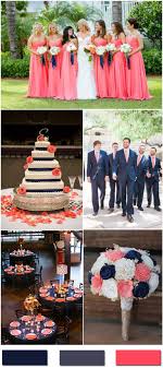 Nobleness And Eternity Stunning Navy Blue Wedding Color Ideas Mrs To Be Coral Wedding Colors Summer Wedding Colors Wedding Colors Blue