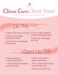 The glue used to secure hair extensions to your head contains chemicals that can cause hair loss. 10 Tips For Your Clients With Tape In Hair Extensions Walker Tape