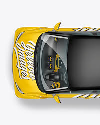 Download Nascar Camry Mockup Right Half Side View Yellow Author PSD Mockup Templates