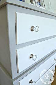 Two Toned Dresser Diy-blue And White Dresser-stonegableblogcom Diy Dresser White Dresser Diy White Dresser