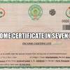 The income source certificate is issued and verified by vdc/municipality officer. 1