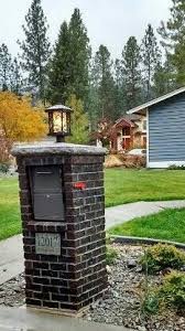Brick mailboxes are some of the nicest looking ones around. 14 Brick Mailbox Ideas Brick Mailbox Column Lights Mailbox