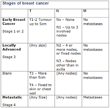 Breast Cancer Tumor Size Chart 2019