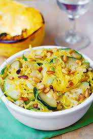 Parmesan Zucchini Spaghetti Squash With Pine Nuts Recipe On Yummly Yummly Recipe Spaghetti Squash Zucchini Spaghetti Healthy Eating Recipes