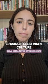 How does Israel justify the destruction of Palestinian life? Maya Rosen  (Jewish Currents) explains how erasing Palestinian culture has long been  central to the strategy. From looting libraries in 1948 ...