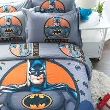 Reversible batman, 4pc twin comforter & sheet set, featuring the batmobile. Batman Comforter Set Twin Queen King Size Super Heroes Bedding