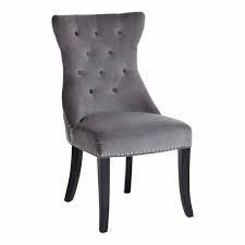 105 Reference Of Studded Dining Chair Grey In 2020 Dining Chairs Chair Upholstered Chairs