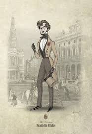 Designs for some characters of Wilkie Collins' mystery novel “The  Moonstone”. * Franklin Blake