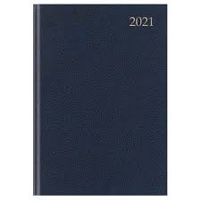2021 Classic A4 Day A Page Appointments Diary Blue Staples