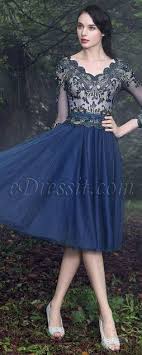 Edressit Blue Scallop Neckline Lace Cocktail Party Dress 04171005 Prom Dresses Short Blue Prom Dresses Blue Cocktail Party Dress