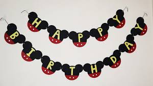 Printable mickey mouse polka dot kids birthday invitation. Diy Mickey Mouse Birthday Banner Mickey Mouse Party Decoration Ideas At Home Youtube