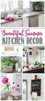 Summer Kitchen Decorating Ideas And Summer Home Tour Clean And Scentsible Kitchen Decor Apartment Summer Home Decor Summer Decor