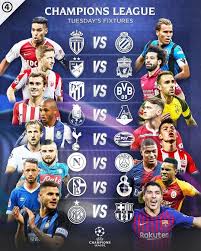 Learn current tournament standings, schedule, results and all the things about european championship at scores24.live! Uefa Champions League Tuesday Fixtures Best Of Uefa European Championship