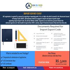 Ca On Web Is A Chartered Accountant Firm In India Providing Import Export Code Iec It Is Mandatory To Get Iec Cod Coding Online Coding Online Registration