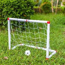 Deluxe Portable Folding Soccer Goal Set With Ball Pump Net Training Set Kids Junior Football Sport Toys Series Kids Soccer Sports Kids Goals