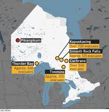 The settlement was devastated by fire in 1910, 1911, and 1916, but rebuilt each time and became a transportation hub for northern ontario. Forest Fire Prompting Pikangikum First Nation Evacuations Grows As Ontario Flies Residents Out The Edge A Leader S Magazine