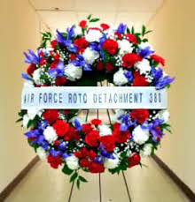 Arlington' #1 flower delivery by florists online. Hope And Honor Wreath With Irises And Banner Tt Anc47 In Arlington Va Arlington Cemetery Flowers By Twin Towers Florist