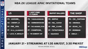 Scoreboard.com provides nba standings, fixtures, live scores, results and match details with additional information (e.g. Tip Off To Takeover L5 Wins 2020 Nba 2k League Apac Invitational Playstation Competition Center