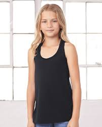 bella canvas 8800y youth flowy racerback tank