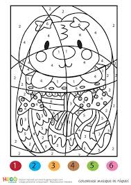 Coloriage Magique Panier Et Lapin De P Acirc Ques Coloriage Magique Coloriage Ninjago Coloriage