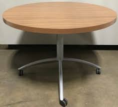 99 list list price $98.99 $ 98. Round Conference Table Office Dining Rolling Pedestal Base Bamboo Wood Top Ga Prop Source