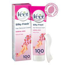 Veet hair removal cream normal skin the depilatory cream effectively removes even the shortest hair, moisturizes for up to 24 hours and gives the skin a silky smooth feel. Buy Veet Hair Removal Cream Normal Skin 100ml Online Lulu Hypermarket Uae