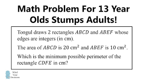 Problem For 13 Year Olds That Stumps Adults Math Genius Mental Math Tricks Math Videos