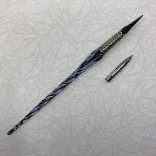 I hope this was helpful and if there's anything. Bortoletti Entwined Glass Murano Glass Dipping Pen With Glass Or Metal Nib The Well Appointed Desk