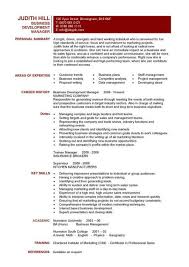 business development resume keywords