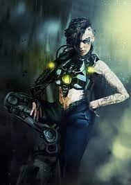 What kind of world does cyberpunk take place in? Artstation Cyberpunk Girl Inga Siebert