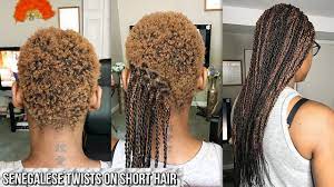 From their origins in africa, through the days of slavery and into today's when the people of africa were brought to the new world as slaves, they were initially confronted with a loss of identify. How To Grip And Braid Very Short Hair Senegalese Twists Senegalese Twist Hairstyles Very Short Hair Senegalese Twist Braids