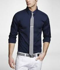 Dark Blue Dress Shirt Express Shirt Outfit Men Mens Blue Dress Shirt Blue Shirt Outfit Men